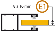 Epaisseur lame E1
