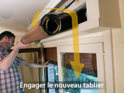 Engager le nouveau tablier