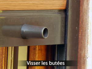 Vissez les butées