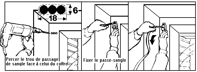Pose de manoeuvre � sangle pour volet roulant