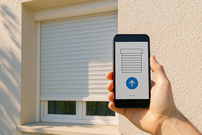 Application sur smartphone pour piloter un volet connecté