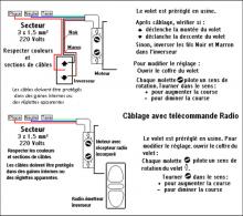 branchement electrique volet roulant